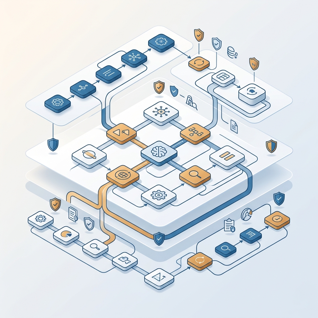 AI systems architecture visualization