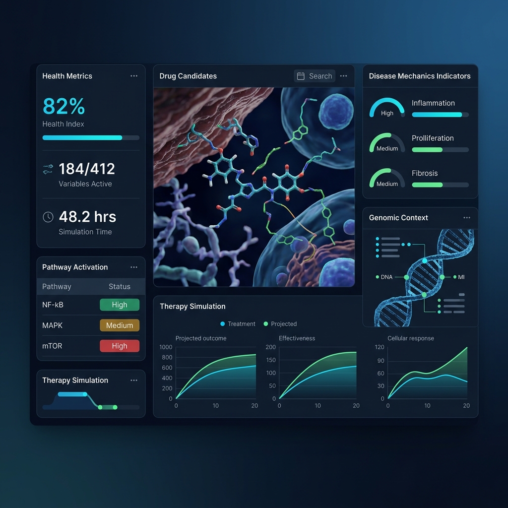 PHYSIM biomedical AI dashboard