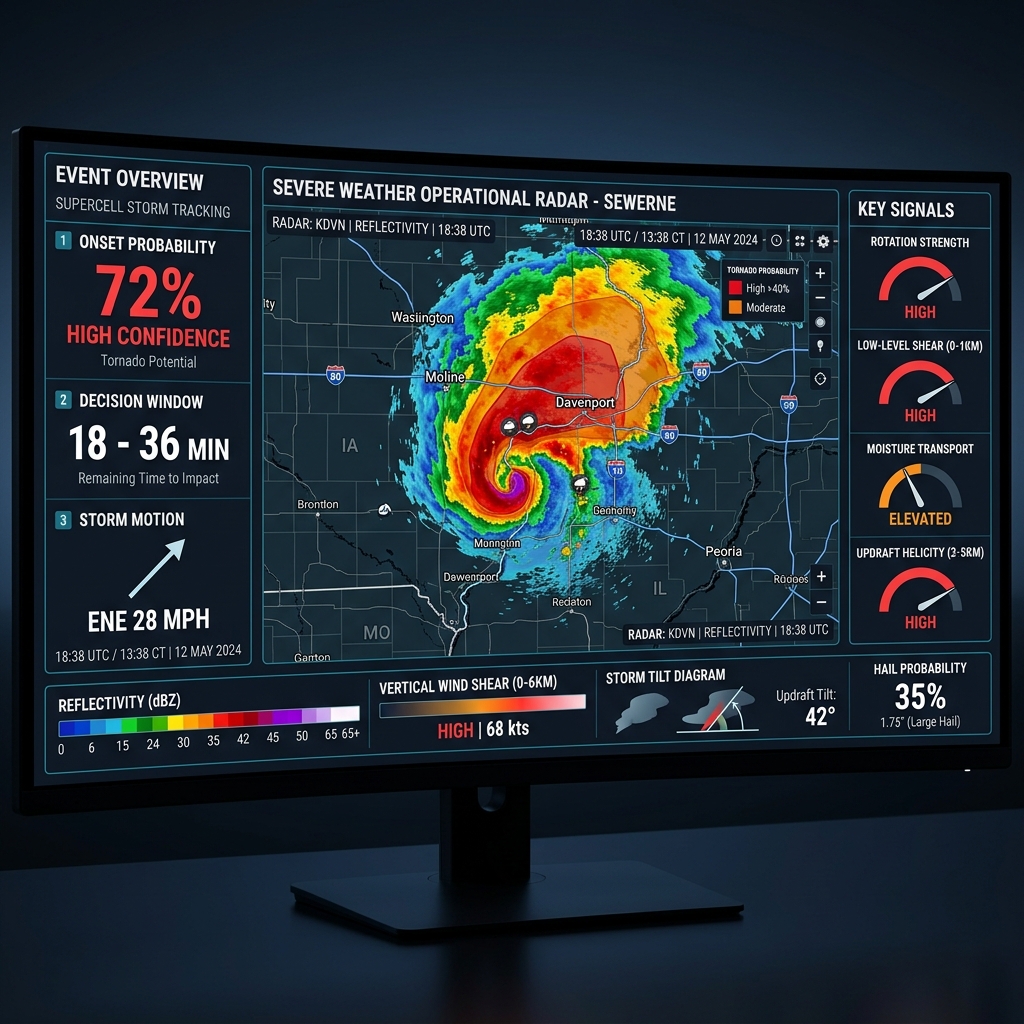 Tornado Onset intelligence dashboard