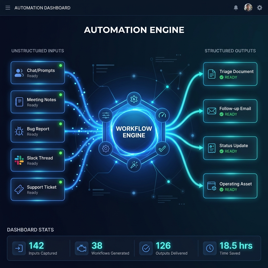 Workflow implementation systems dashboard