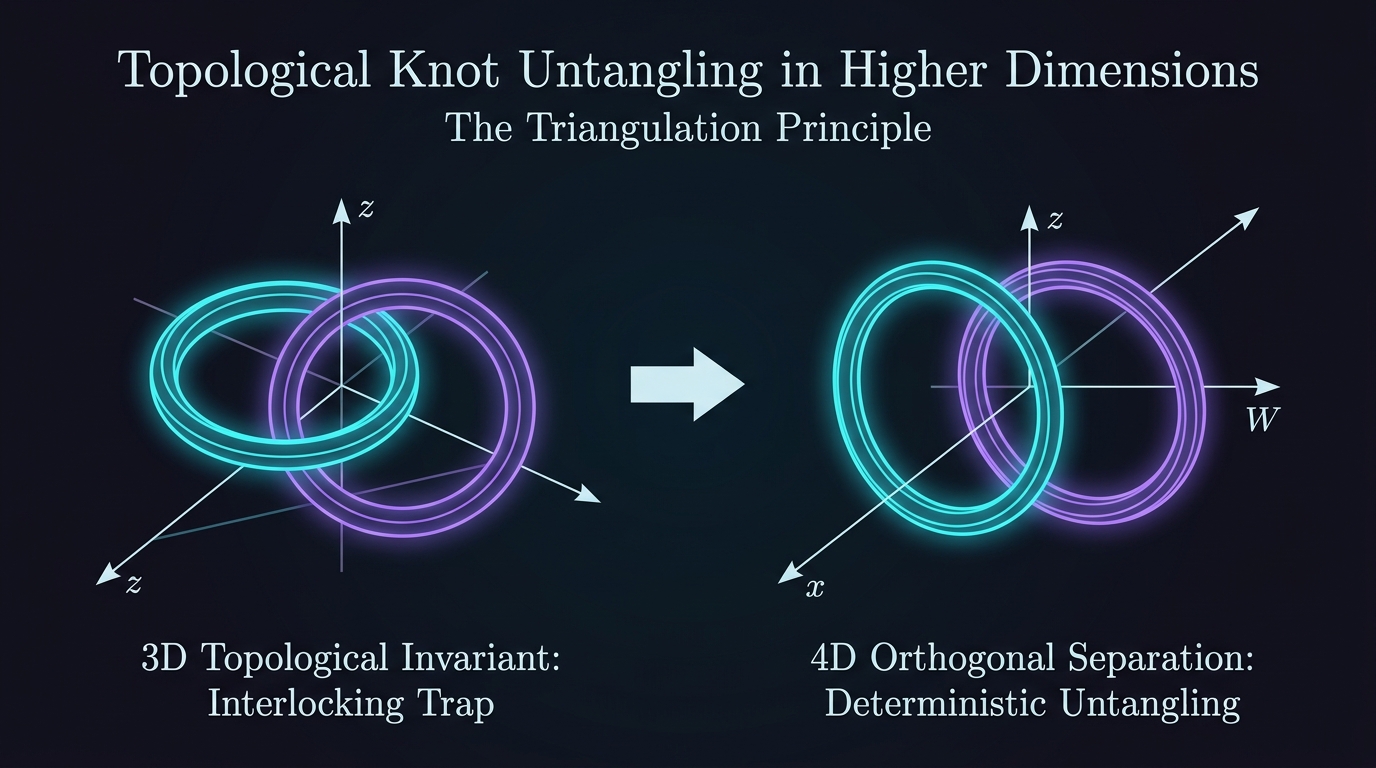 Figure 1.0: Topological Knot Untangling in Higher Dimensions